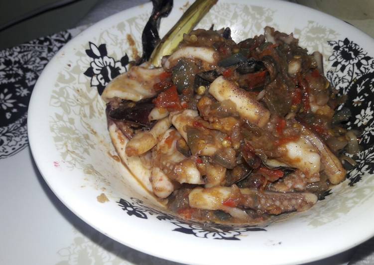 Sambal cumi pedas manis