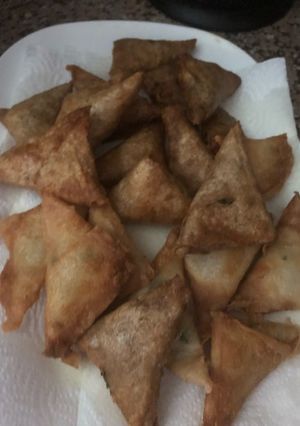 صورة لوصفة سمبوسك بخبز الشراك