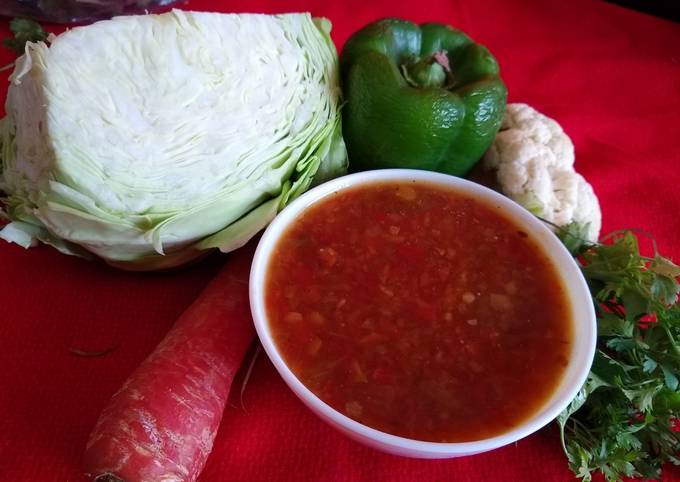 How to Prepare Ultimate Vegetable hot and sour soup