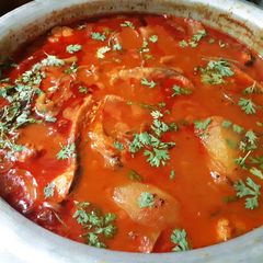 A picture of Nellore fish pulusu.