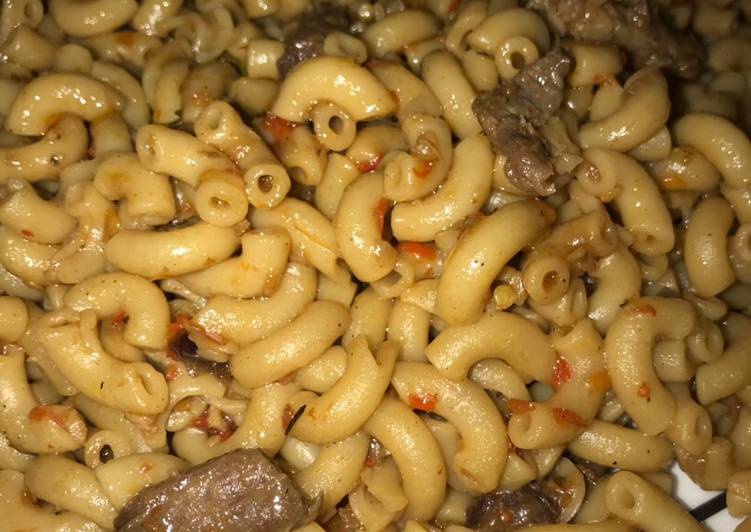 Recipe of Speedy Brown macaroni with beef meat