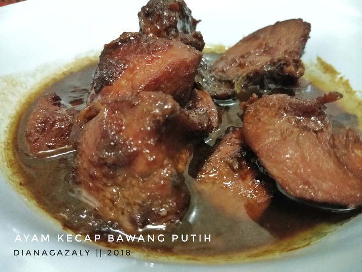 Resep Ayam Kecap Bumbu Bawang Putih Enak