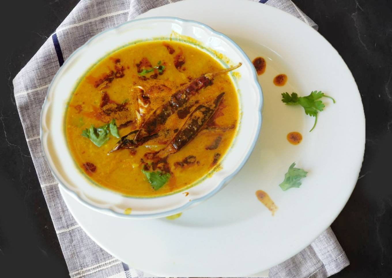 Dhaba style dal fry