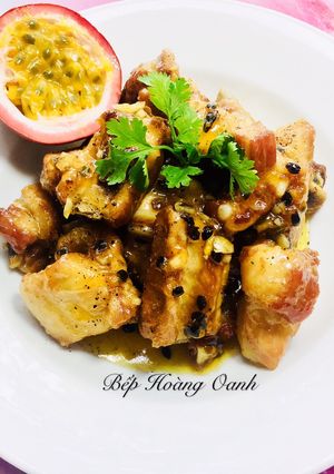 Hình của món Sườn Non Sốt Chanh Dây.