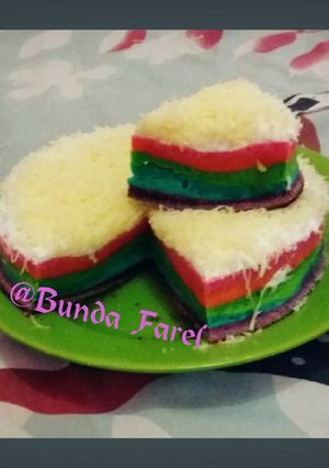 Foto resep Rainbow cake cheese