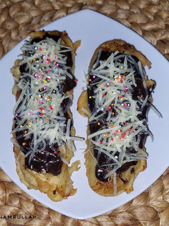 Foto resep Geprek Pisang Keju