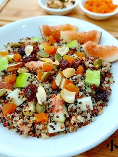無花果/鮮果藜麥沙拉/高纖 健康 全素料理 的食譜成品照片