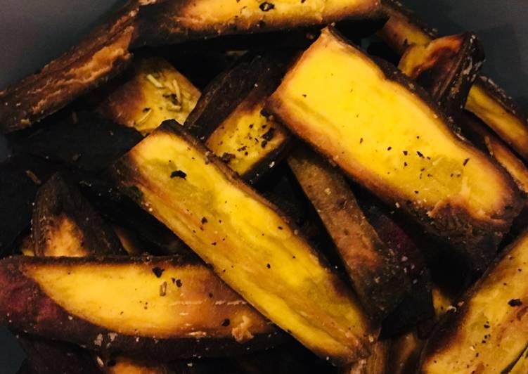 How to Prepare Quick Crispy baked sweet potato