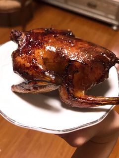 Hình của món Chim quay mật ong bằng Nồi chiên không dầu.