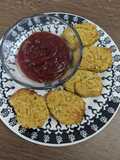 Nuggets de grão-de-bico na air fryer