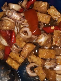 Foto resep Cumi Basah Oseng Tempe
