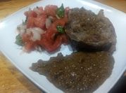 Una foto de ensalada de setas españolas