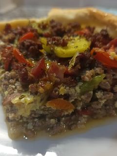 Una foto de Tarta de carne y zapallito