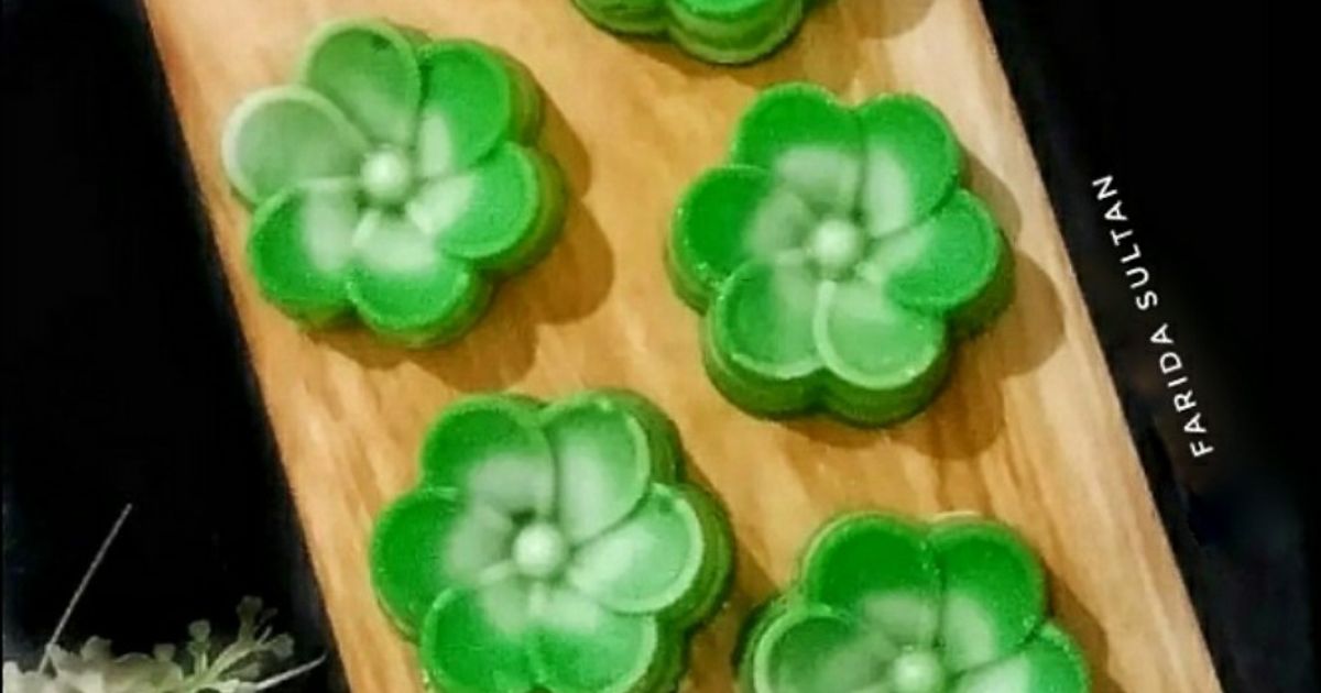 Kue Lapis Pandan Tepung Beras
