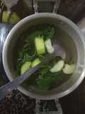 Sayur Bening Bayam dan Labu Sayur / Sayur Kunci