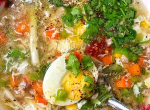 Hình của món Soup Thịt Băm Trứng Gà.