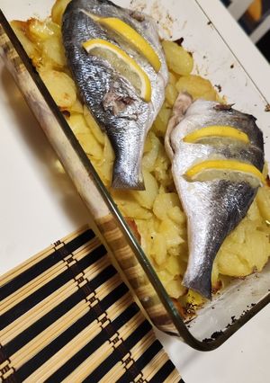 Una foto de Dorada al horno