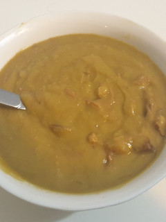 A picture of Green Pea and Smoked Eisbein Soup.