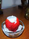 Fraises fourrées à chantilly de coco (vegan)