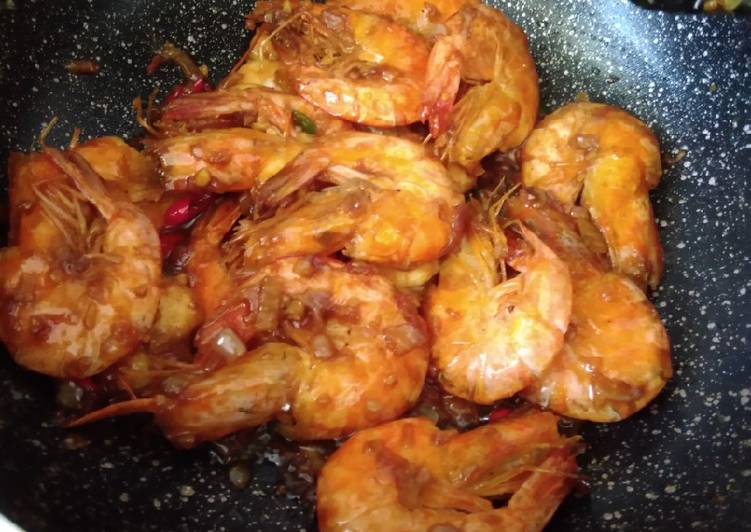 Resep Udang kecap inggeris Anti Gagal