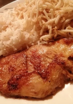 Una foto de Sobrebarriga dorada fácil y deli👌😋❤️