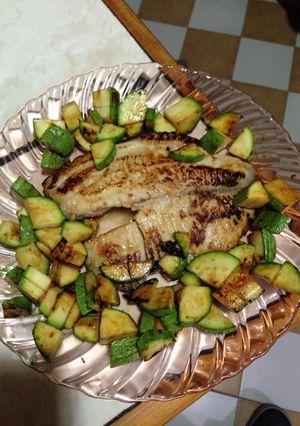 Una foto de Filete de pescado asado al Mango con Habanero