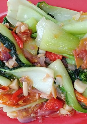 Foto resep Tumis pedas daun sawi ijo