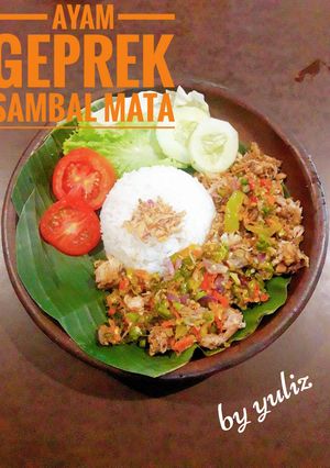 Foto resep Ayam Geprek Sambal Mata #ResepPertamku#