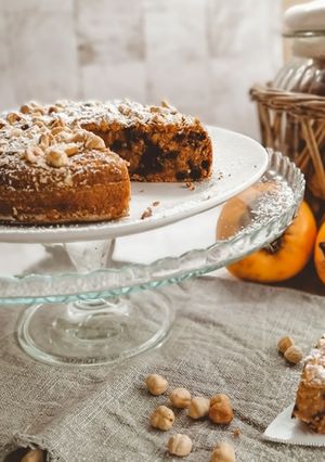 Foto di Torta Cachi e Nocciole