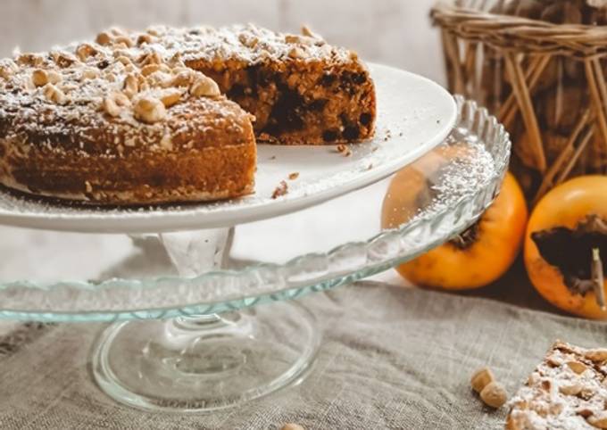 Passaggi a Preparare Perfetto Torta Cachi e Nocciole
