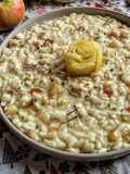 Risotto Mela Rosa dei Sibillini con Crema d’Aglio Rosso di Proceno e Zafferano