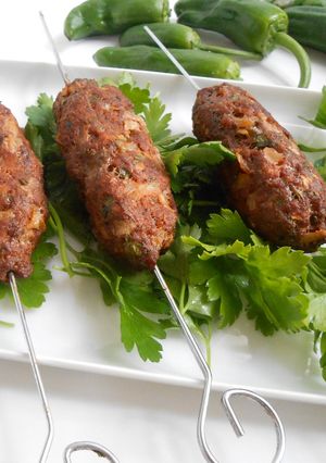 A picture of Grilled Kofta Skewers.