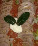 Peceto braseado con tomates confitados y mayonesa de ajo al horno