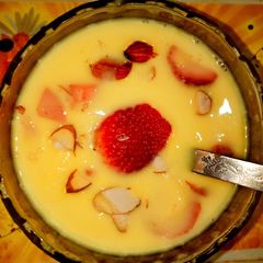 A picture of Fruit custard.