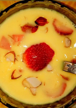 A picture of Fruit custard.