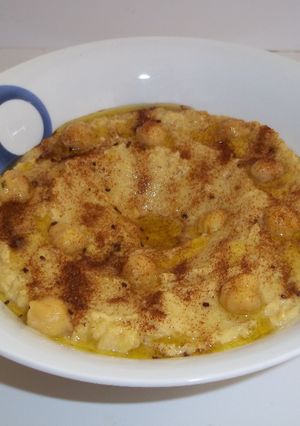 Una foto de Salsa hummus casera