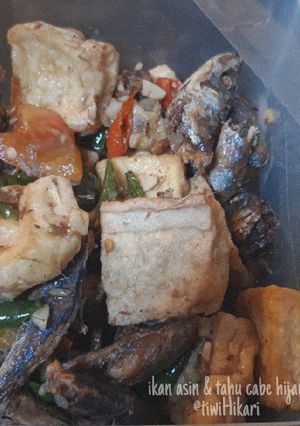 Foto resep Ikan asin & tahu cabe ijo