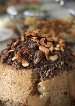 صورة لوصفة مقلوبه باذنجان