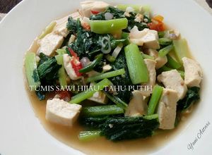 Foto resep Tumis Sawi Hijau tahu putih