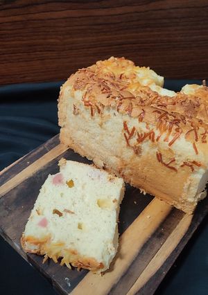 Foto resep Savory Chiffon Cake (CheeseSosis)