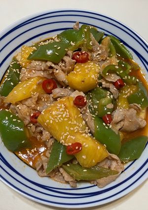 糖醋豬五花火鍋肉片 的食譜成品照片