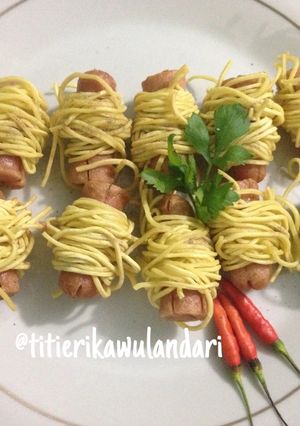 Foto resep Sosis Lilit Mie Simple