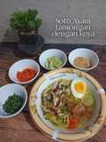 Soto Ayam Lamongan dengan Koya