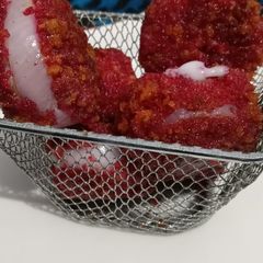 A picture of Stuffed onion rings.
