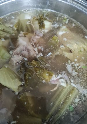 รูปของ ต้มผักกาดดองกับซี่โครงหมู