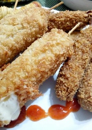 Foto resep Corndog Mozarella simple