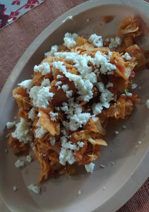 Una foto de Chilaquiles a mi gusto