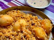 A picture of tomato rice biryani