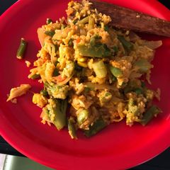 A picture of Veggie rice.