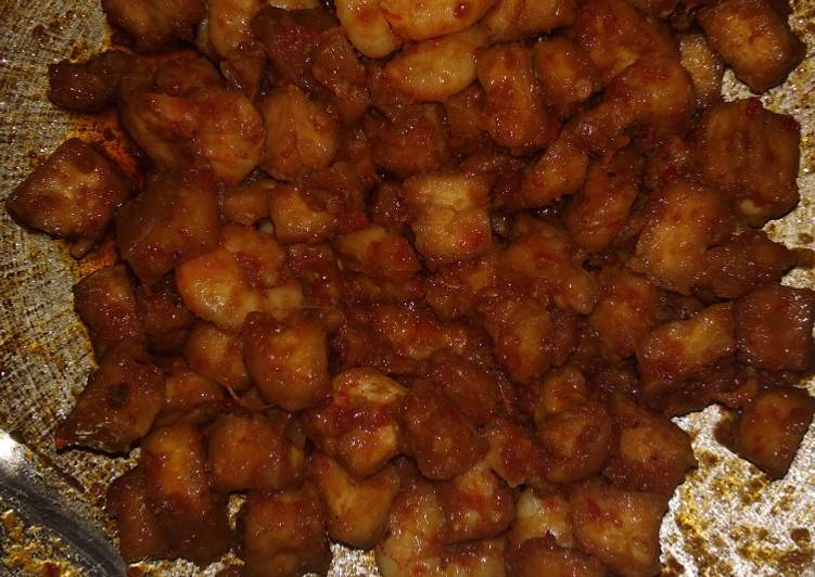 Cara Gampang Menyiapkan Udang tahu sambal merah Anti Gagal